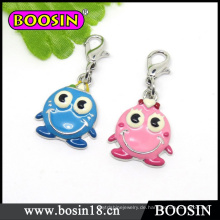 Kawaii Frosch Charm / Pink Frog Charm / Animal Metal Charm Großhandel # 16722